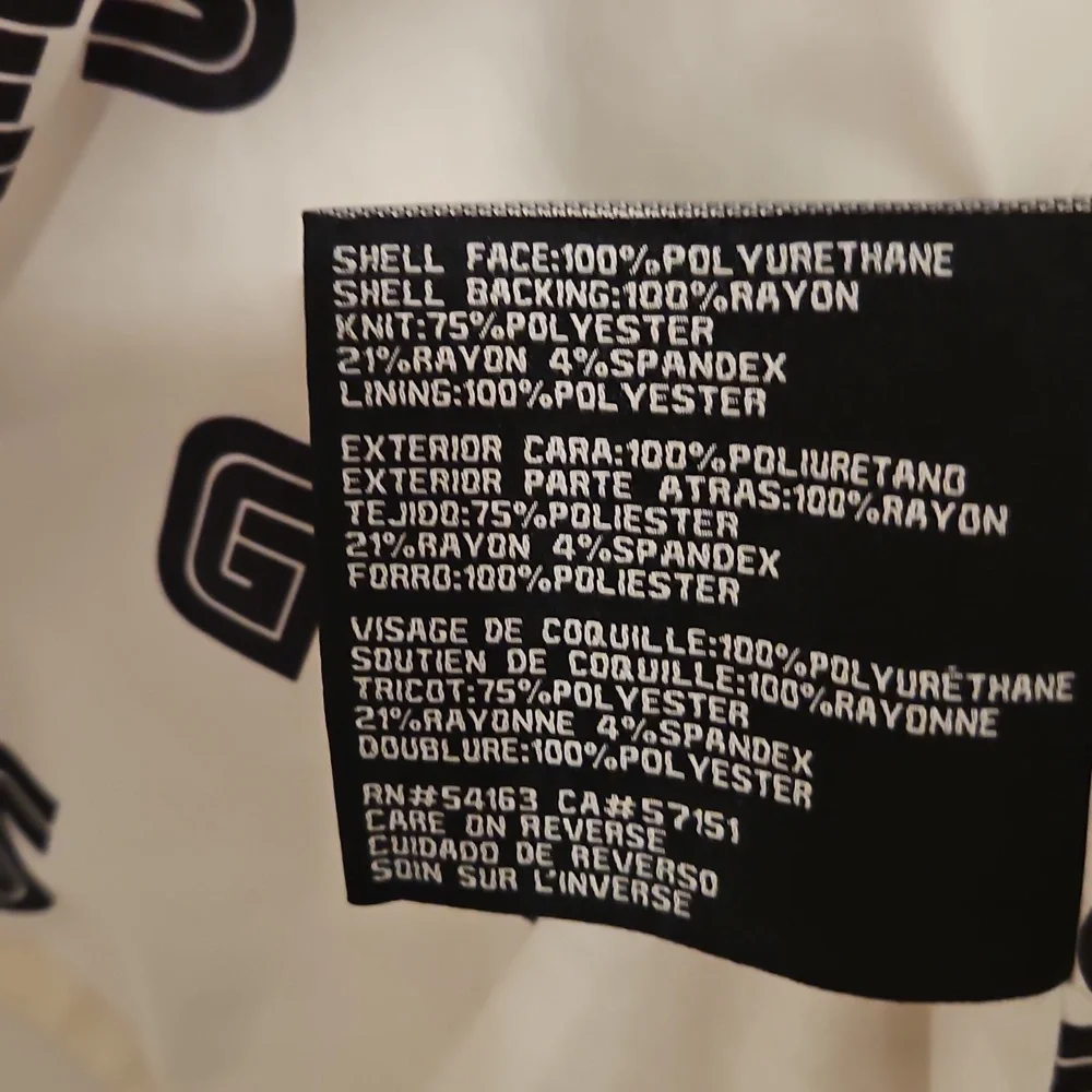 GUESS Faux Leather White Moto Jacket - Picture 7 of 8